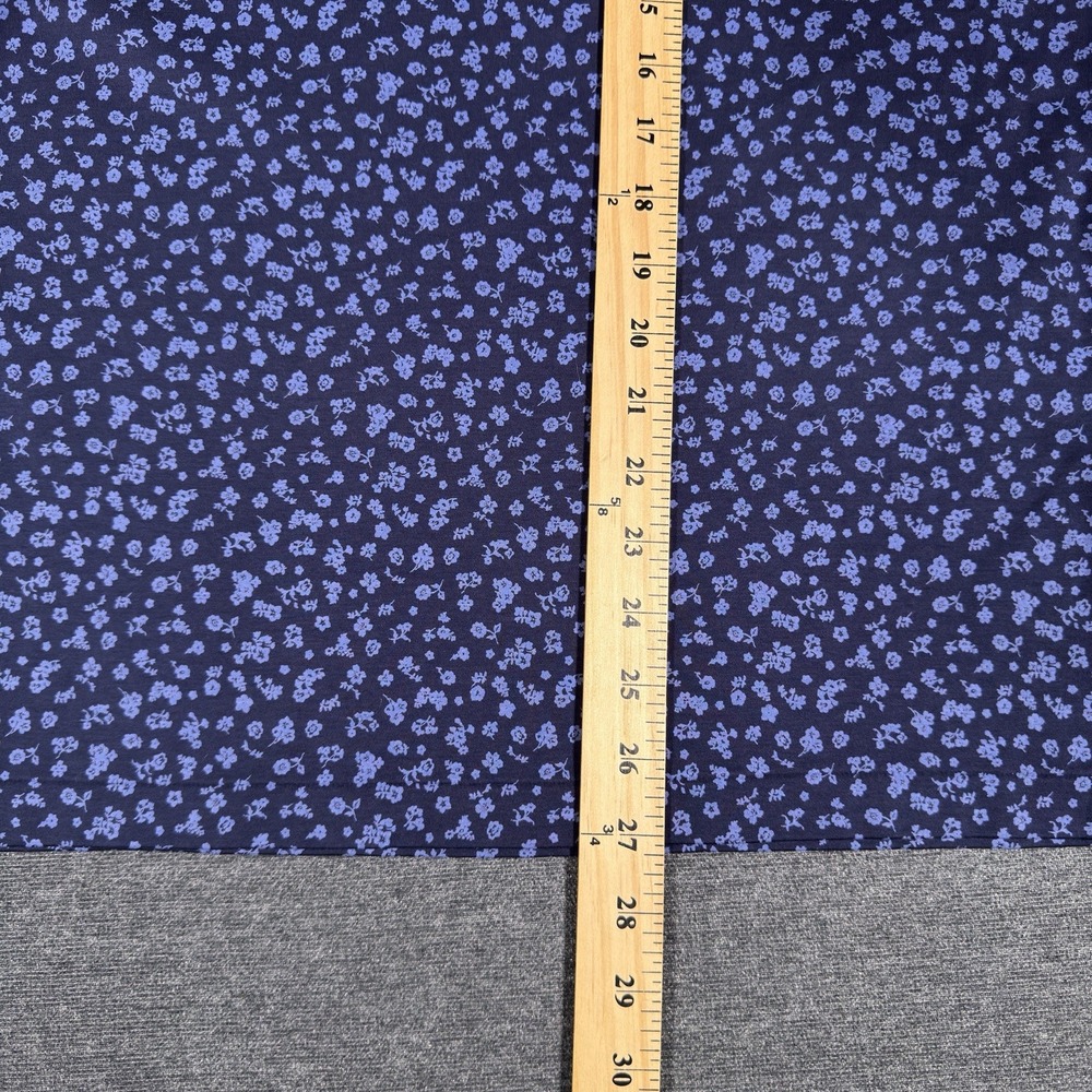 Polo Ralph Lauren Shirt Men Large Blue Custom Slim Fit Golf Floral Collared Pony - Picture 6 of 7